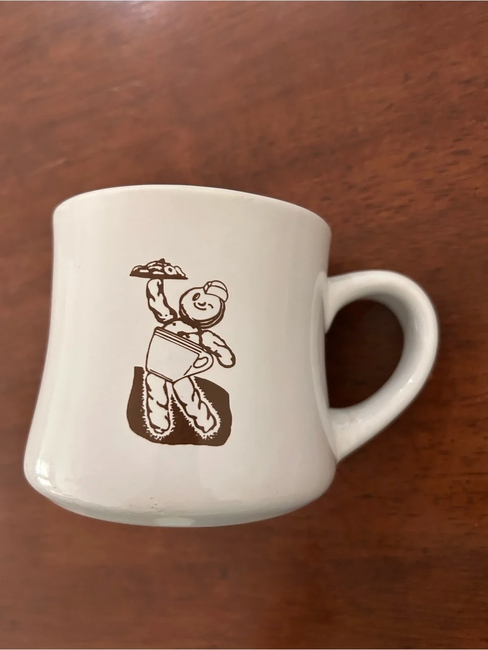 Dunkin' Donuts Vintage Retro Diner ‘Dunkie Man” Coffee Mug Heavy Rare Original